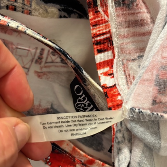 Onque Casuals blouse with rhinestones - Picture 7 of 7